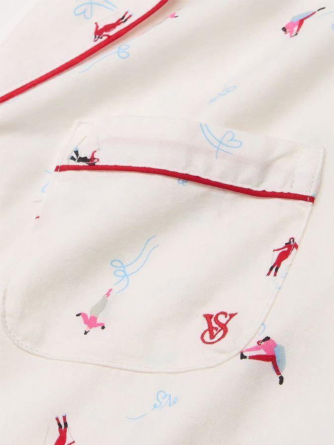 Пижама с штанами Flannel Long PJ Set Victoria's Secret