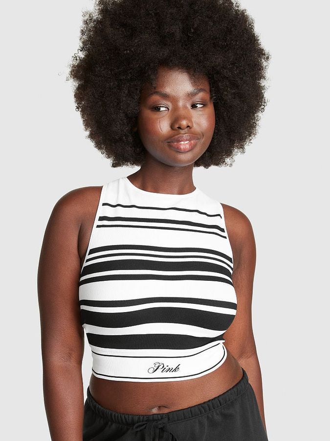 Бесшовный топ в рубчик Seamless PINK Бесшовный топ в рубчик Seamless PINK