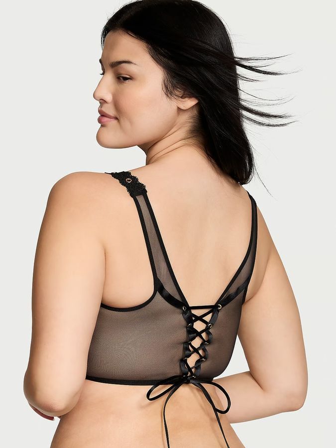 Корсет топ Rose Lace & Grommet Strappy Victoria's Secret