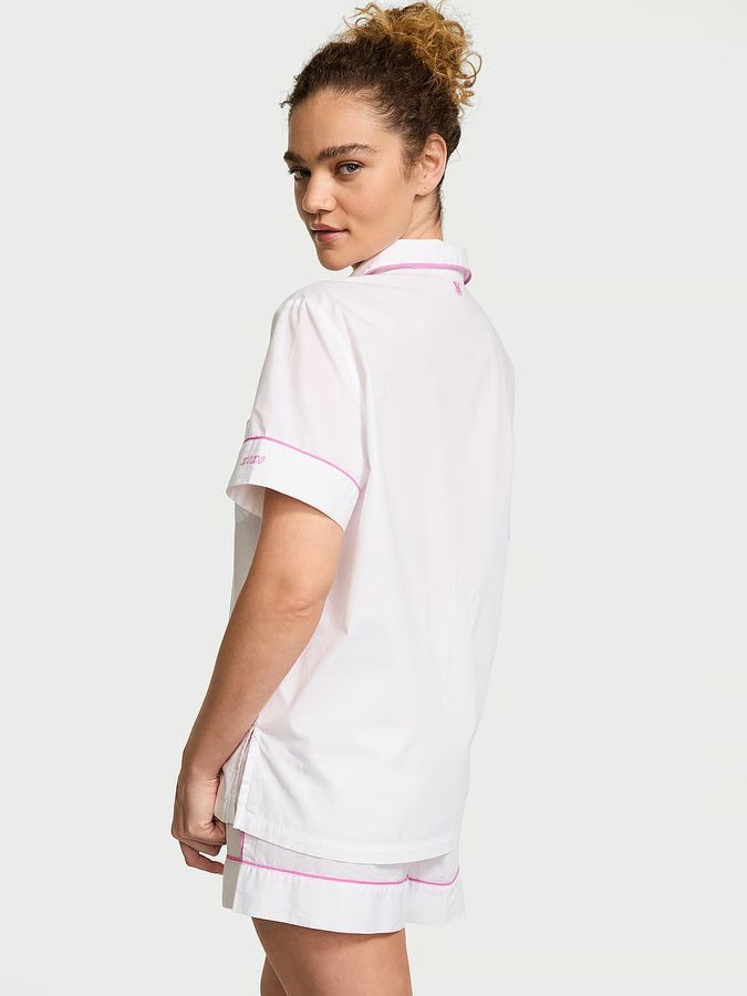Хлопковая пижама с шортами Heritage Cotton Short PjSet Victoria's Secret