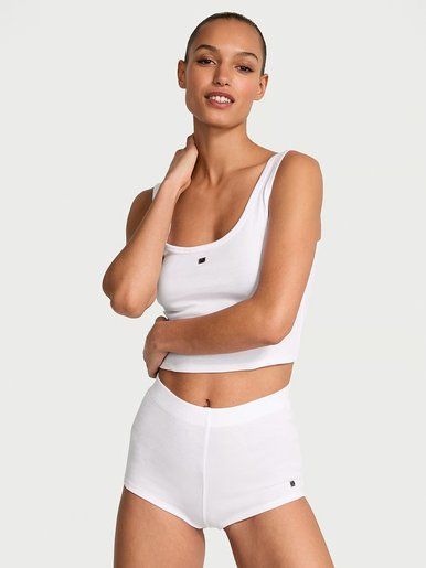 Комплект с шортиками 100% Cotton Tank & Shorts PjSet Victoria's Secret