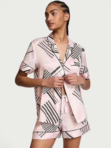 Атласная пижама с шортами Satin Short PjS Victoria's Secret