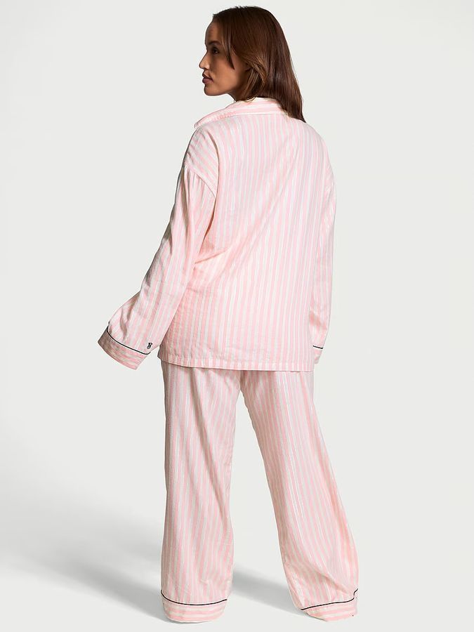 Пижама с штанами Popover Flannel Long PJ Set Victoria's Secret