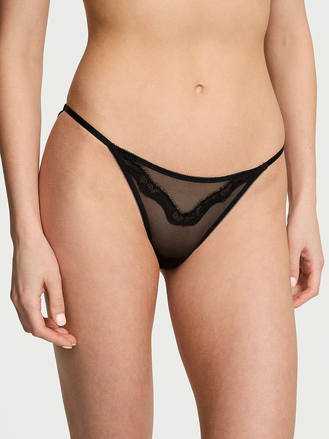 Трусики стрінги бікіні Sheer Shine Rose Very Sexy Victoria's Secret