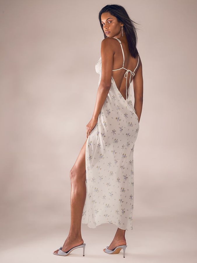 Длинный шифоновый пеньюар Wildflower Chiffon Victoria's Secret