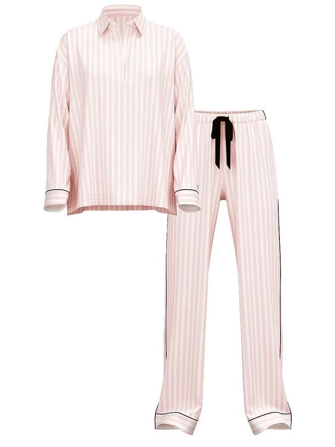 Пижама с штанами Popover Flannel Long PJ Set Victoria's Secret