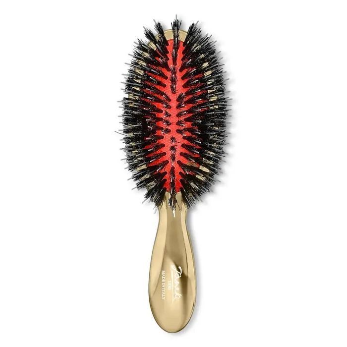 Средняя щетка для волос смешанной щетины Gold Line Pneumatic Hairbrush Medium Janeke