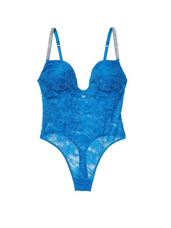 Боди U-Wire Lace Shine Strap Teddy Victoria's Secret