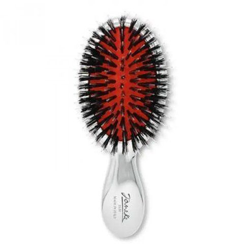 Маленькая щетка для волос смешанной щетины Chromium Line Pneumatic Hairbrush Small Janeke