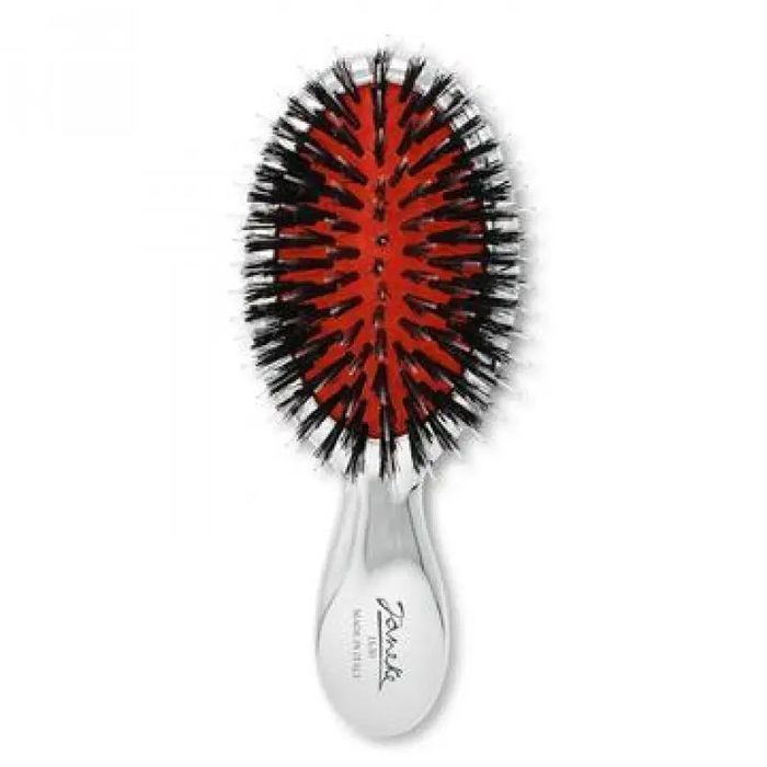 Маленькая щетка для волос смешанной щетины Chromium Line Pneumatic Hairbrush Small Janeke