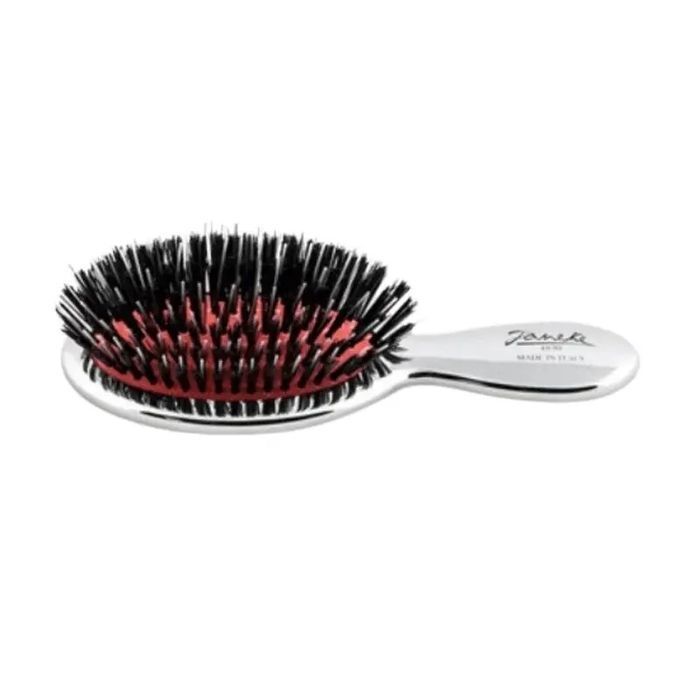 Маленькая щетка для волос смешанной щетины Chromium Line Pneumatic Hairbrush Small Janeke