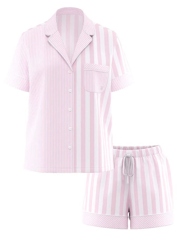 Бавовняна піжама з шортами Heritage Cotton Short PjSet Victoria's Secret