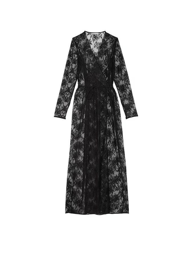 Длинный халат Rose Lace Long Robe Victoria's Secret