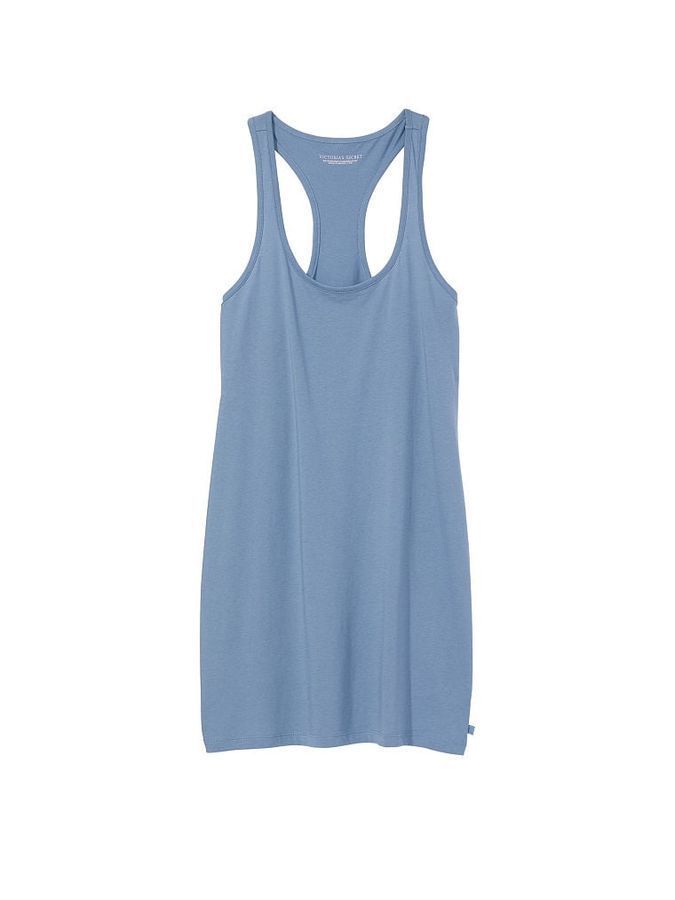 Хлопковая ночная рубашка Racerback Tank Sleepshirt Victoria's Secret