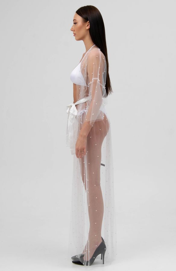 Шифоновая длинная туника для пляжа SS Secret Shop