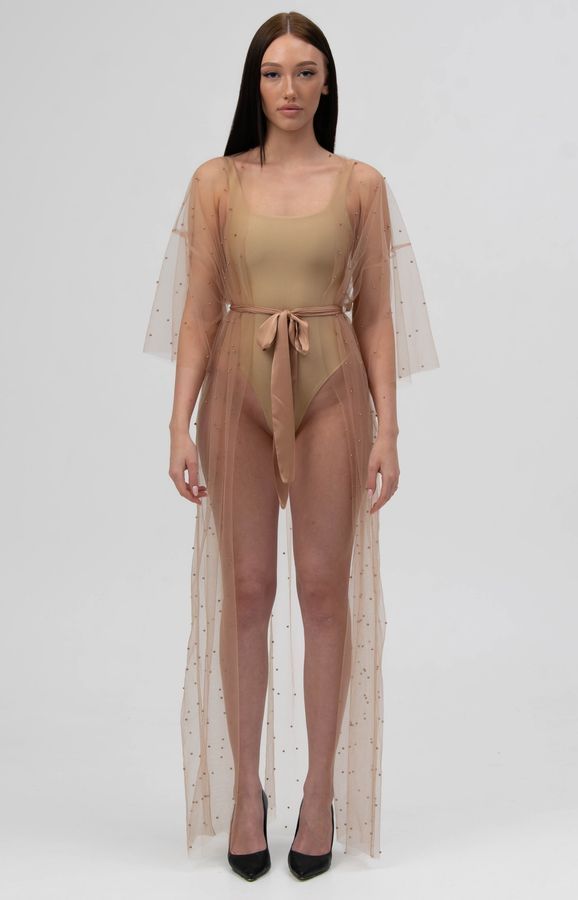 Шифоновая длинная туника для пляжа SS Secret Shop