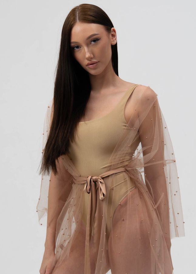 Шифоновая длинная туника для пляжа SS Secret Shop