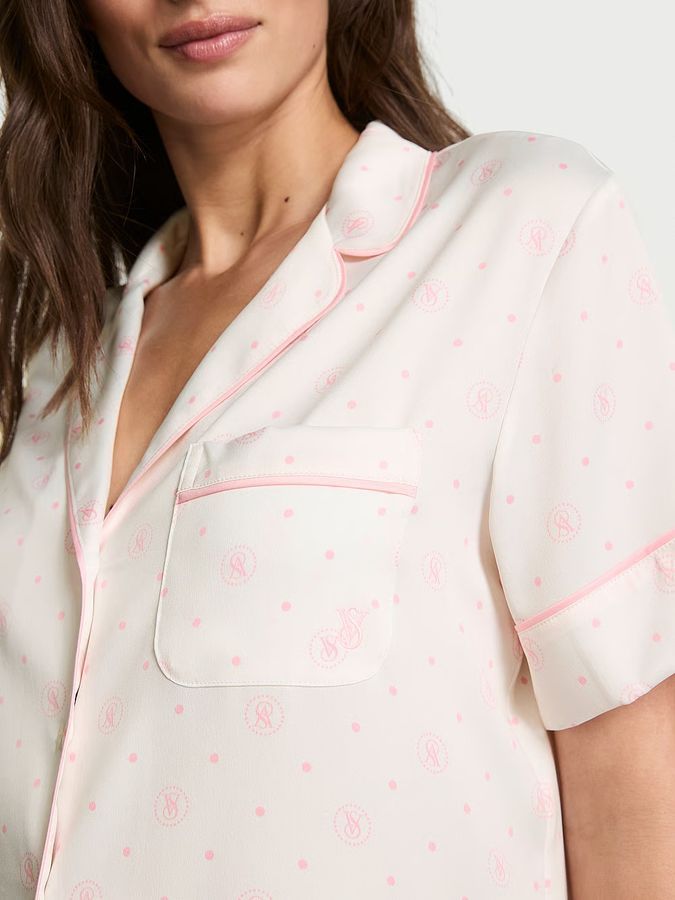 Атласная пижама с шортами Glazed Satin Short PjS Victoria's Secret