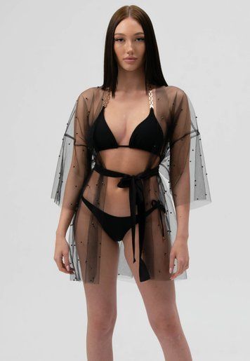 Шифоновая короткая туника для пляжа SS Secret Shop