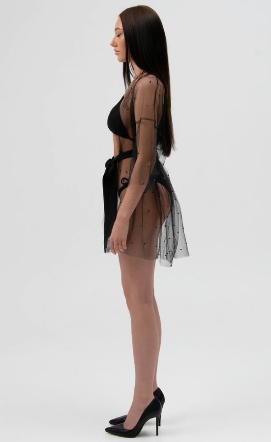 Шифоновая короткая туника для пляжа SS Secret Shop Шифоновая короткая туника для пляжа SS Secret Shop