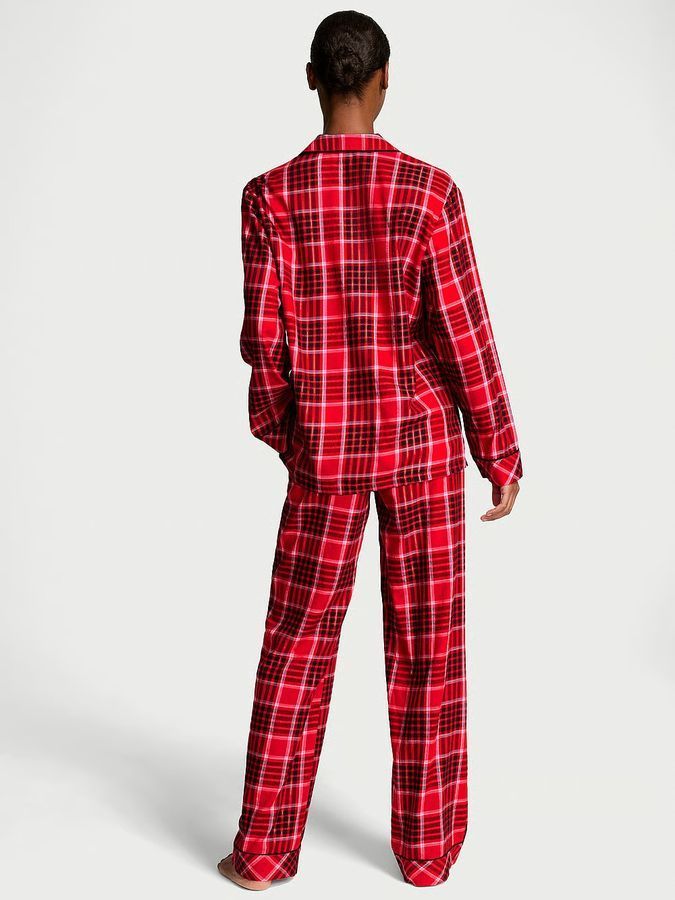 Пижама с штанами Flannel Long PJ Set Victoria's Secret