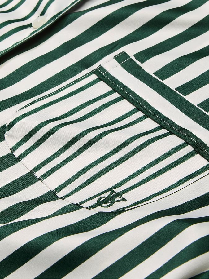 Атласная пижама с штанами Glazed Satin Long PJ Set Victoria's Secret