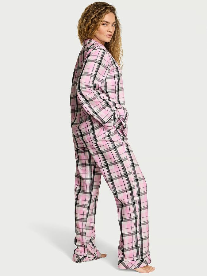 Пижама с штанами Flannel Long PJ Set Victoria's Secret