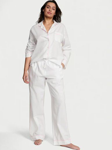 Хлопковая пижама с штанами Heritage Cotton Long PjSet Victoria's Secret