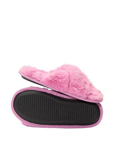 Тапочки Faux Fur Slides PINK