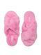 Тапочки Faux Fur Slides PINK - 2