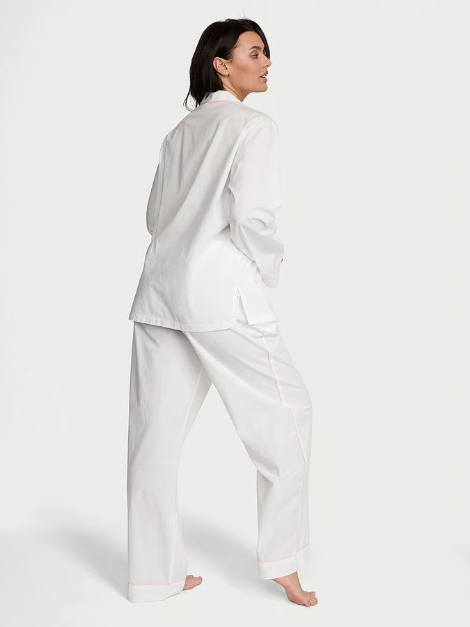 Хлопковая пижама с штанами Heritage Cotton Long PjSet Victoria's Secret