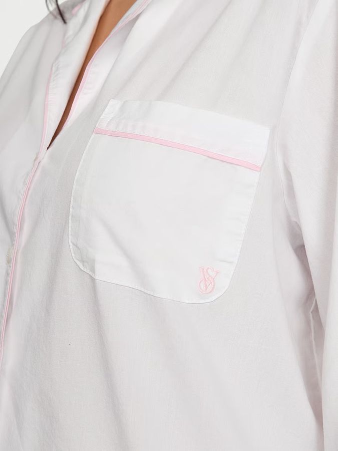 Хлопковая пижама с штанами Heritage Cotton Long PjSet Victoria's Secret