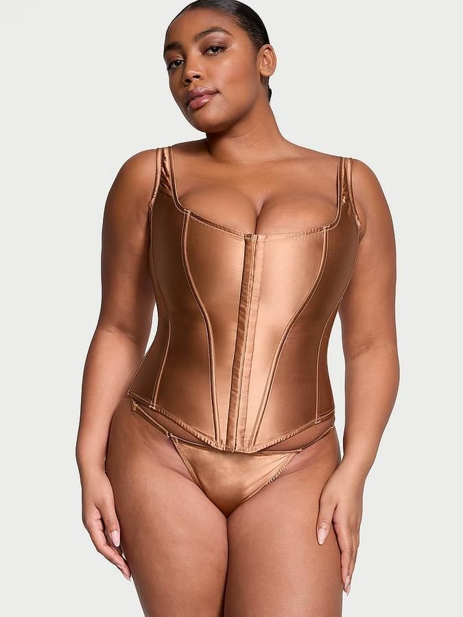 Комплект Корсет & Трусики стринги Classic Silk Corset Set Victoria's Secret