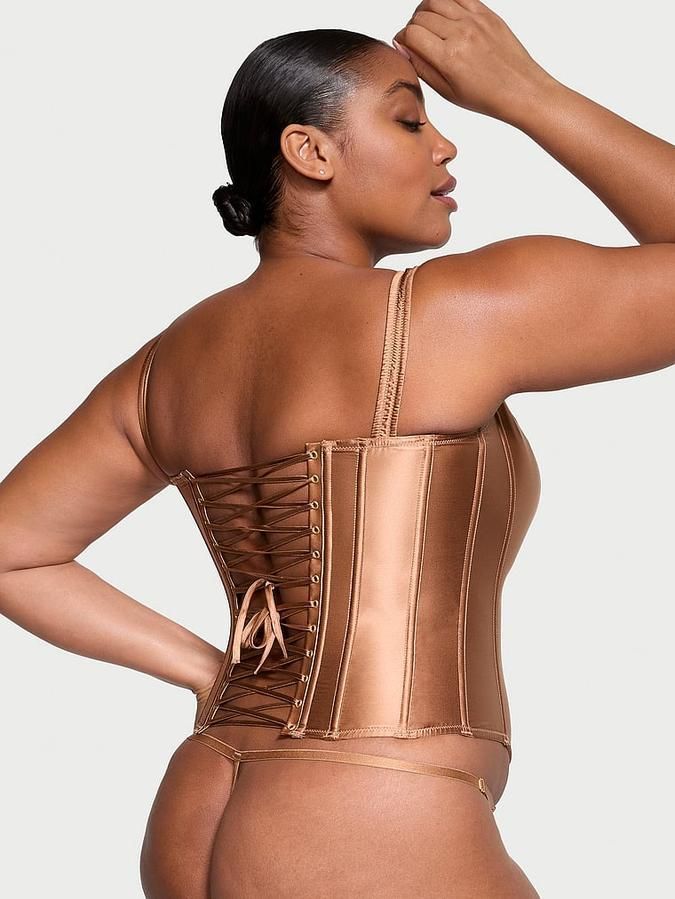 Комплект Корсет & Трусики стринги Classic Silk Corset Set Victoria's Secret