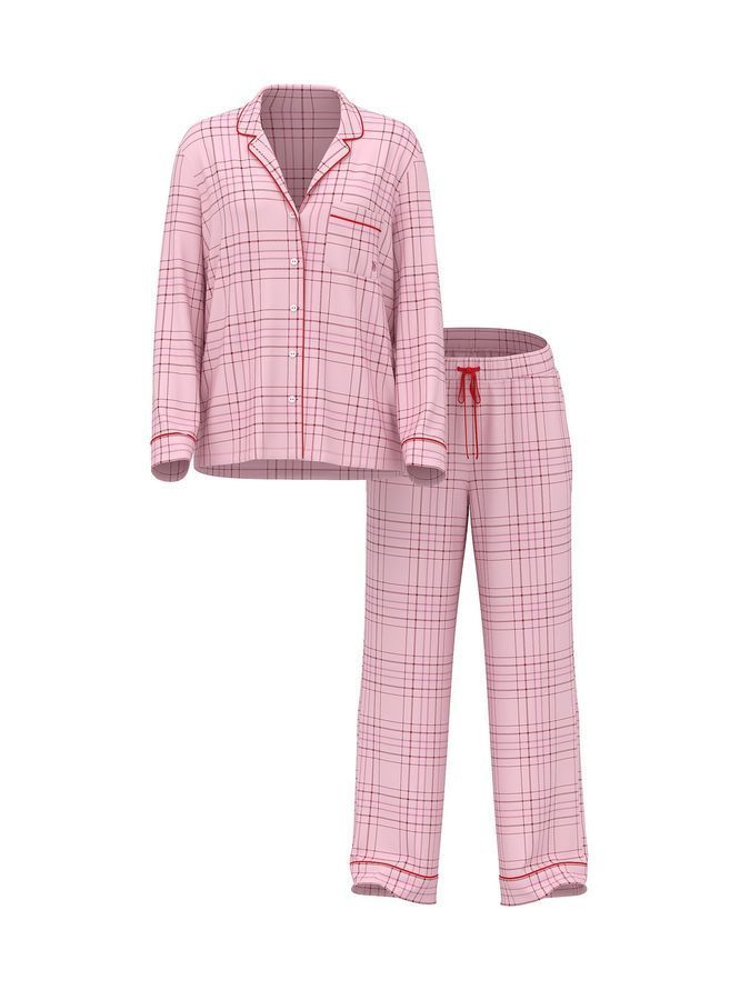 Піжама з штанами Flannel Long PJ Set Victoria's Secret