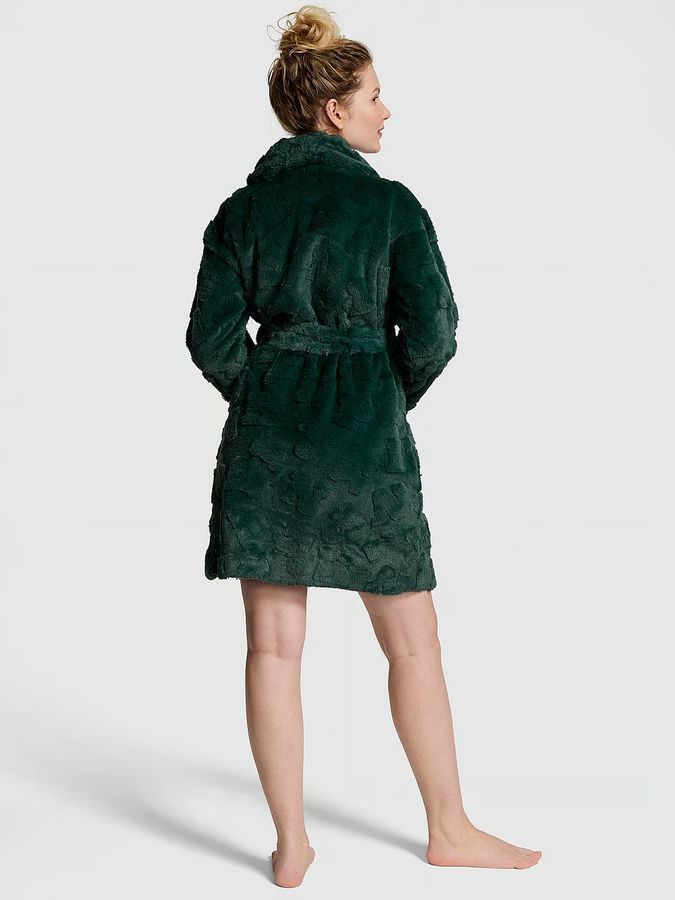 Короткий теплый халат Short Cozy Robe Victoria's Secret