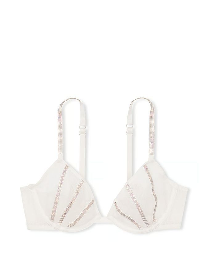 Комплект Бюстгальтер деми & Трусики тонги Sheer Shine Very Sexy Victoria's Secret