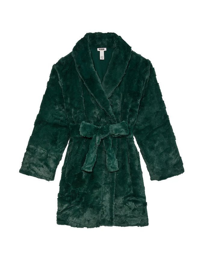 Короткий теплый халат Short Cozy Robe Victoria's Secret