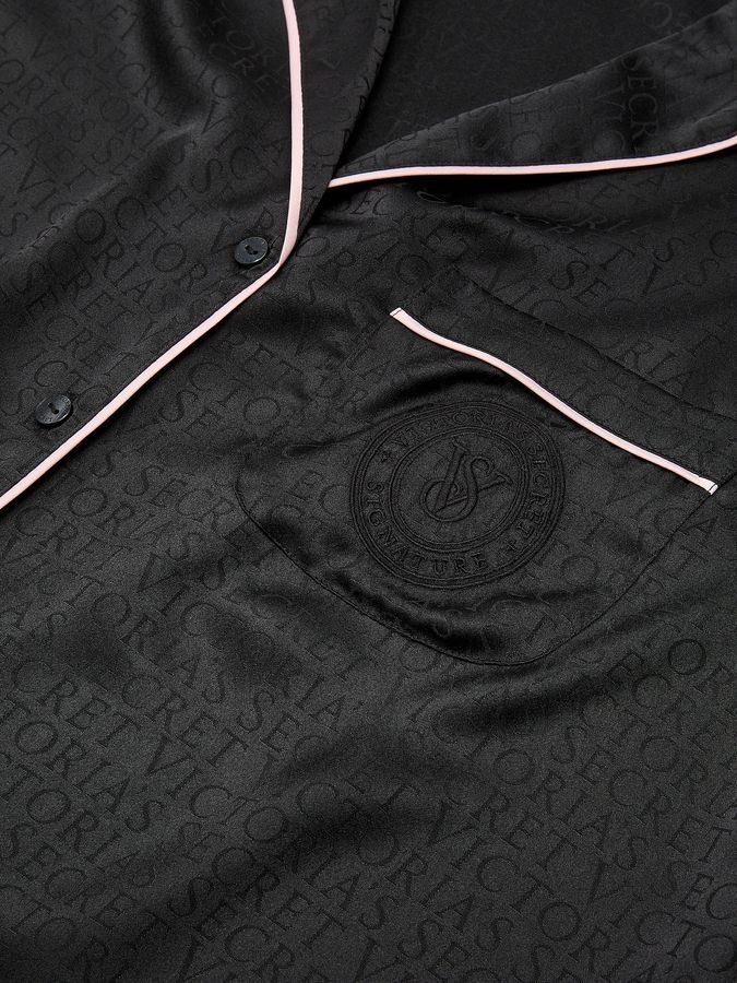 Атласна піжама з штанами Glazed Satin Long PJ Set Victoria's Secret