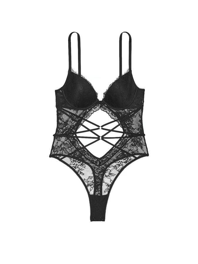 Кружевное боди деми Rose Lace Strappy Very Sexy Victoria's Secret