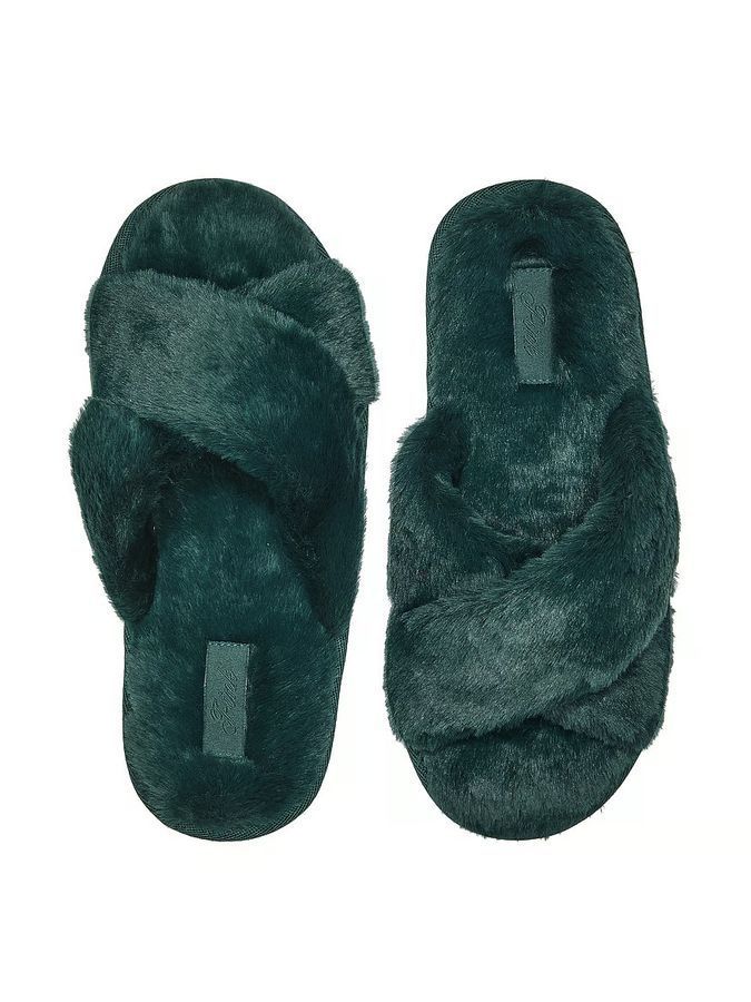 Тапочки Faux Fur Slides PINK