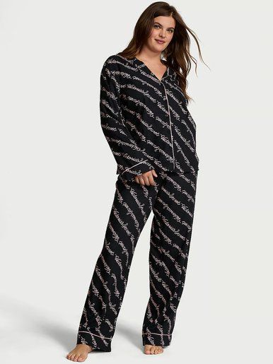 Піжама з штанами Flannel Long PJ Set Victoria's Secret