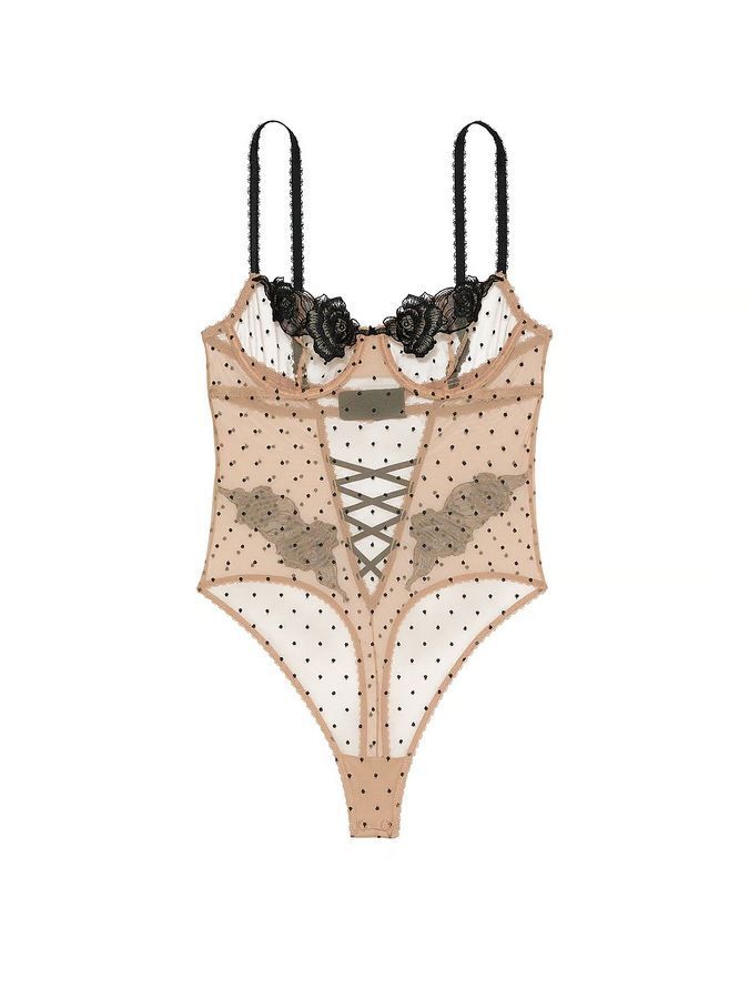 Боди балконет Sheer Rose Dot Victoria's Secret