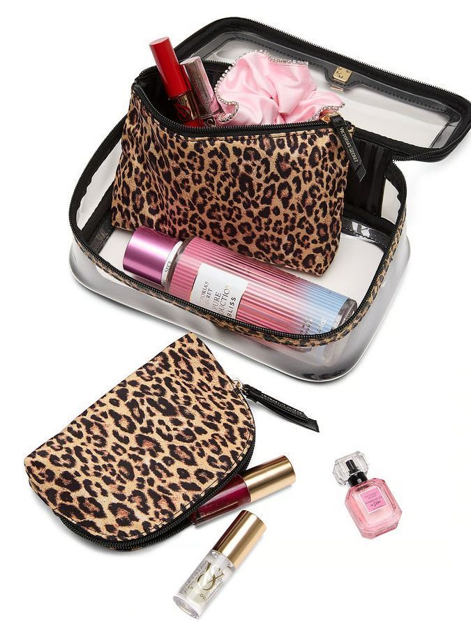 Набор с 3 косметичек 3-Piece Makeup Bag Victoria's Secret