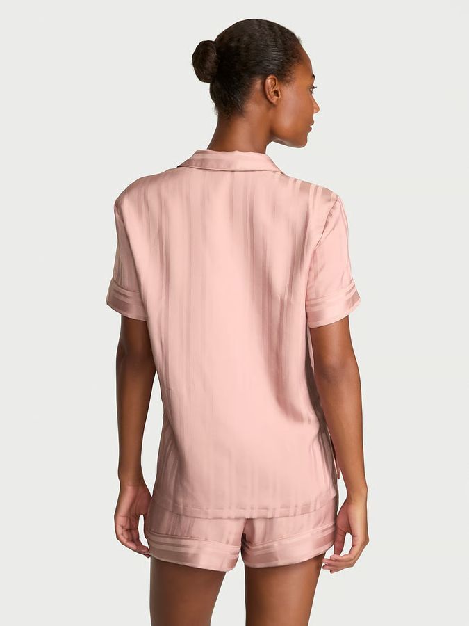 Атласная пижама с шортами Glazed Satin Short PjSet Victoria's Secret