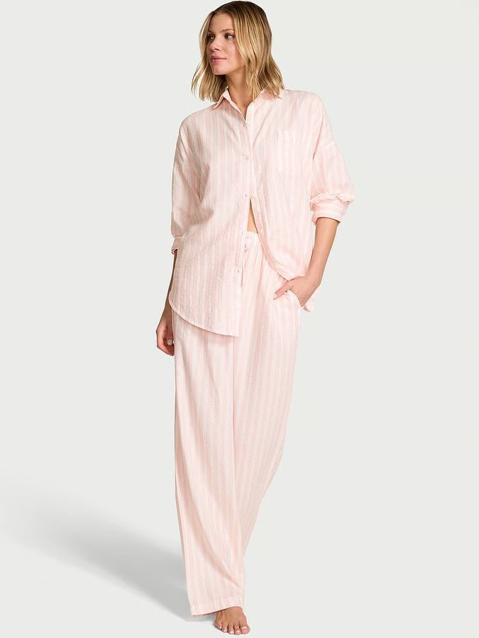 Пижама с штанами Flannel Long PJ Set Victoria's Secret