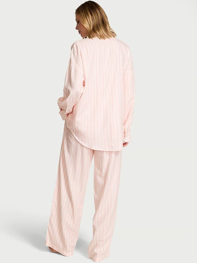 Пижама с штанами Flannel Long PJ Set Victoria's Secret