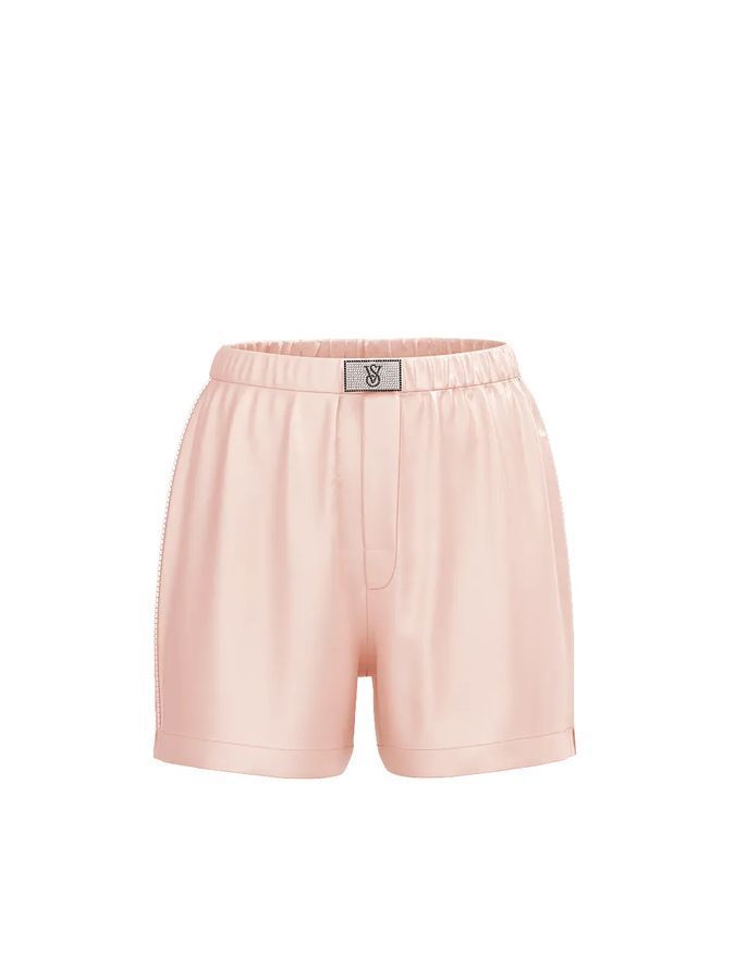 Атласные шорты Shine Patch Satin Boxer Shorts Victoria's Secret