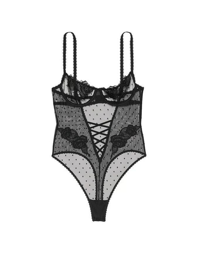 Боди балконет Sheer Rose Dot Victoria's Secret