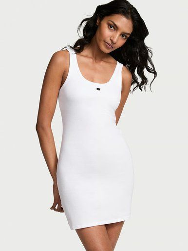 Ночная сорочка 100% Cotton Tank Slip Dress Victoria's Secret